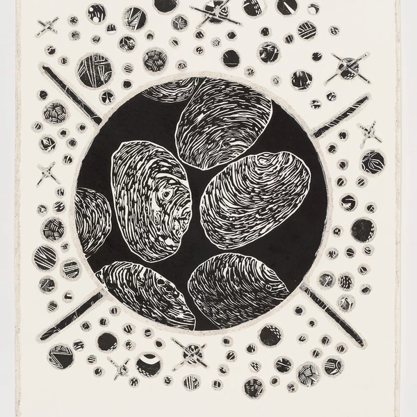 Zena Cumpston linocut print