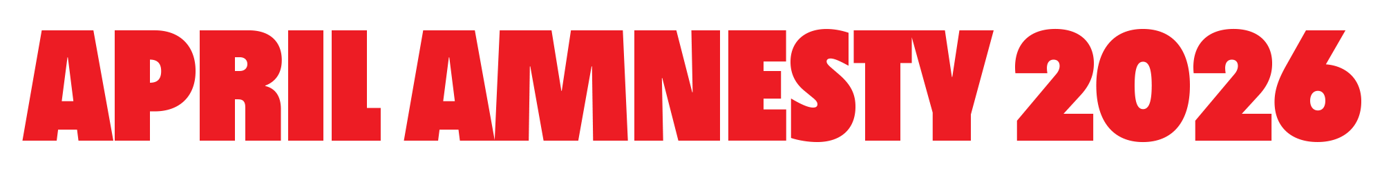 April Amnesty 2026