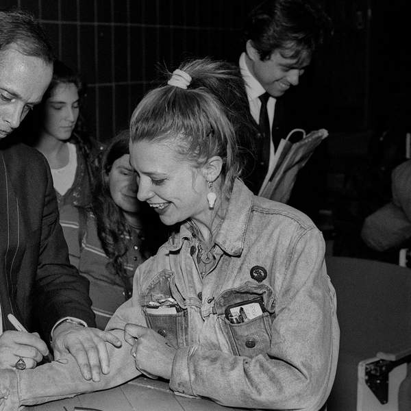 John Waters with Fan 1990