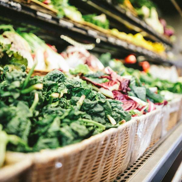 Supermarket Vegetables Stock Image