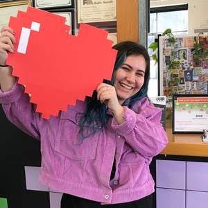 Jay Jay with Radiothon Heart
