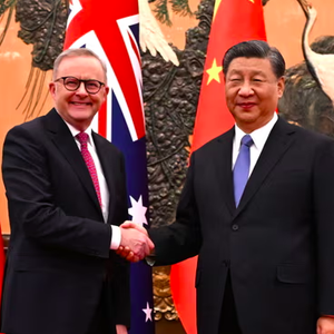 Albanese meets Xi Jinping on 6 Nov 2023 - by Lukas Coch-EPA