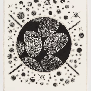 Zena Cumpston linocut print