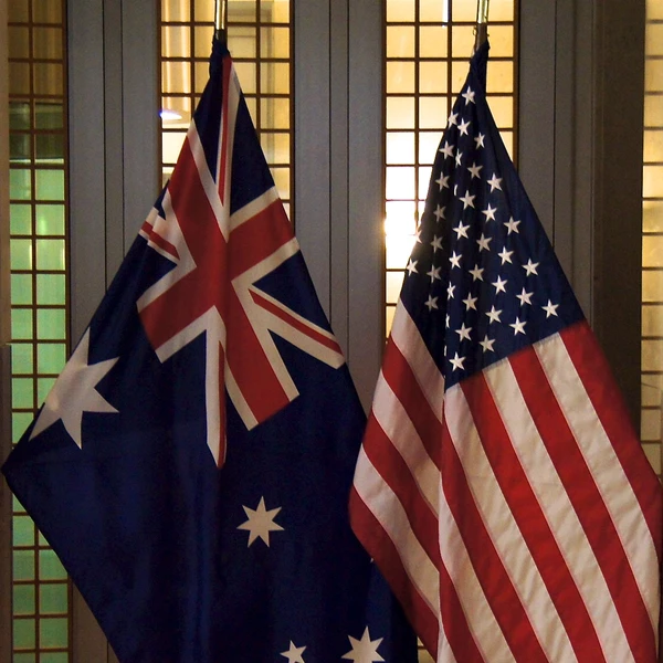 Australian and American flags