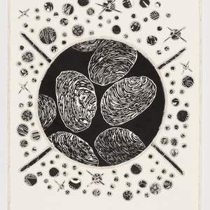 Zena Cumpston linocut print