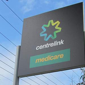 Centrelink sign