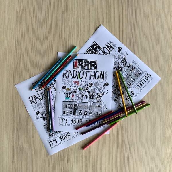 Colour-In Radiothon 2021 Poster
