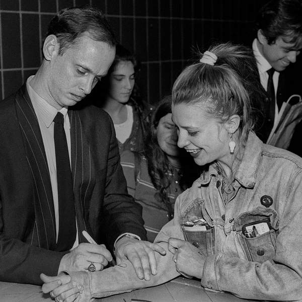 John Waters with Fan 1990