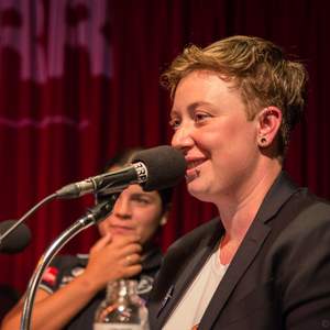Kate O'Halloran at the Kick Like a Girl Live to Air