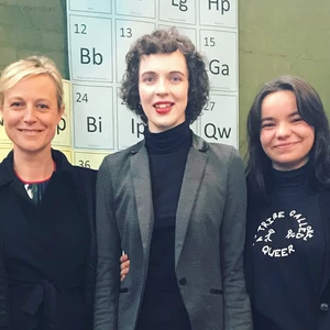 Marta Dusseldorp and Zoe Terakes with Amy Mullins