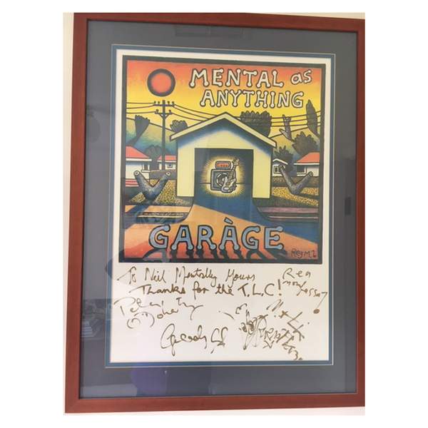 Mental As Anything 1998 Signed Poster