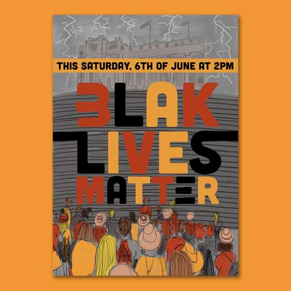 Stop Black Deaths In Custody Poster