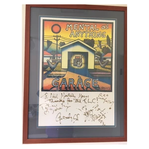 Mental As Anything 1998 Signed Poster
