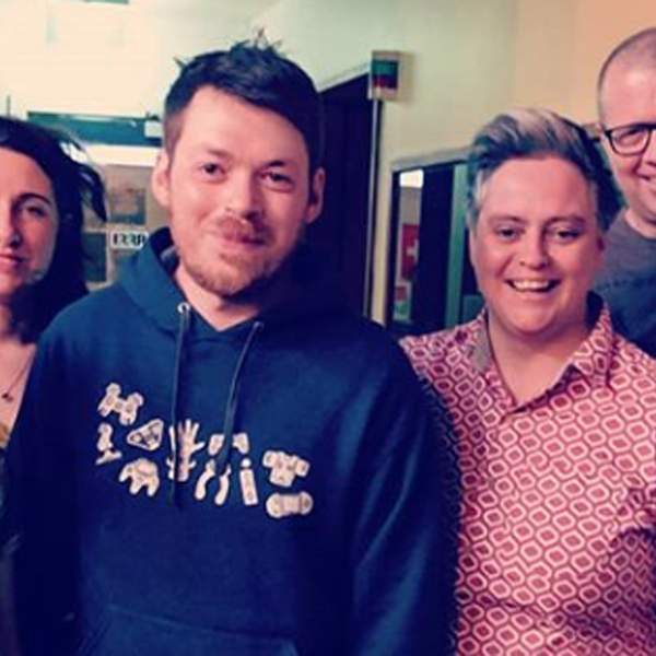 Evan Munro-Smith and Naomi Higgins from Gamey Gamey Game on Breakfasters