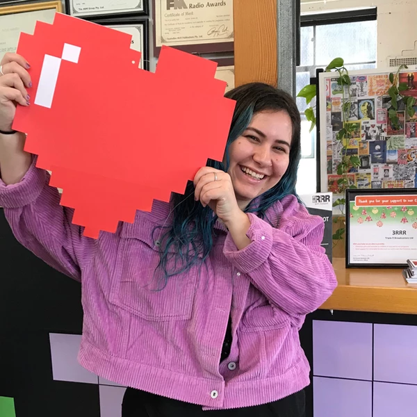 Jay Jay with Radiothon Heart