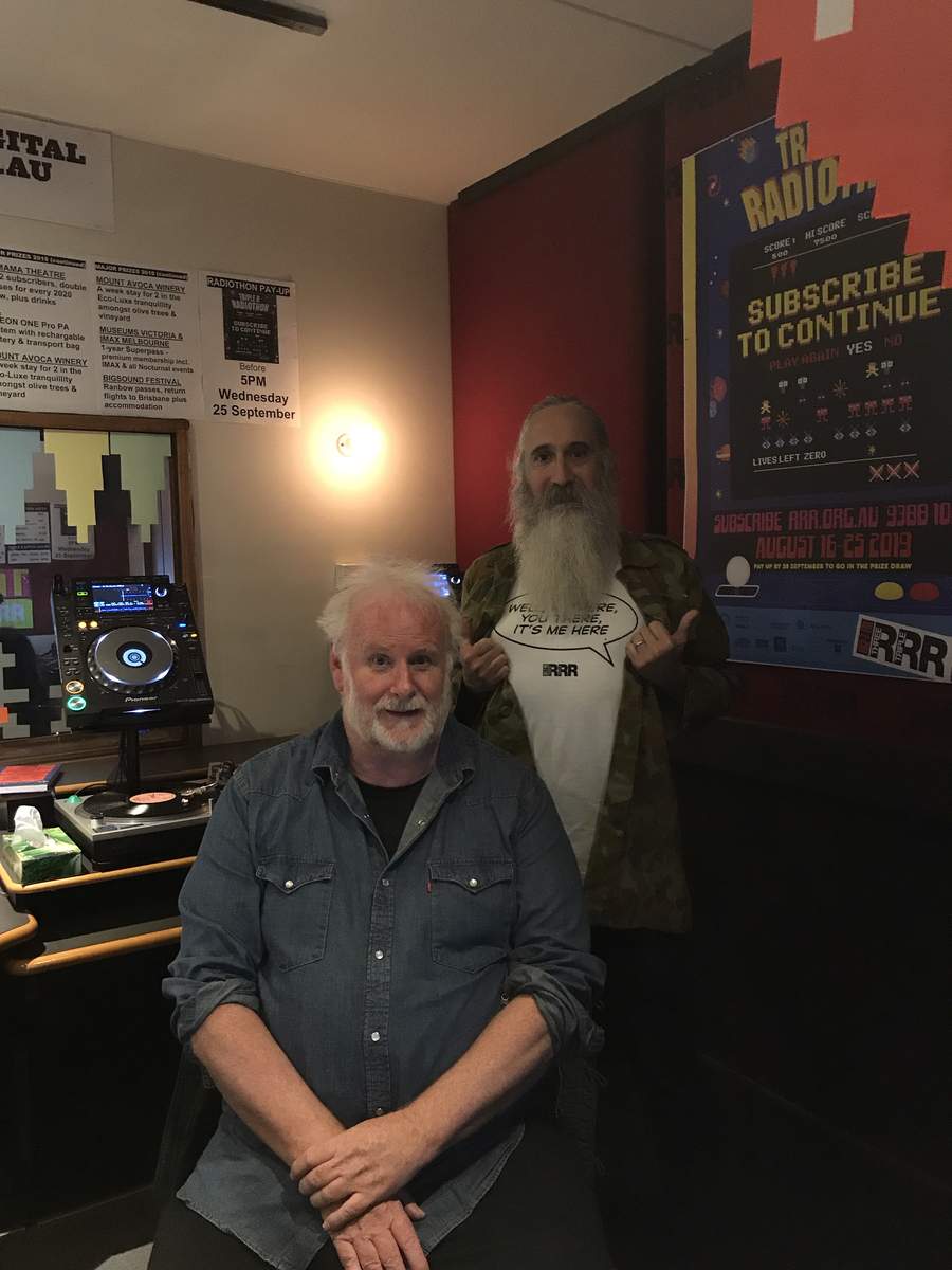Steve Cross and John Bailey during Radiothon 2019